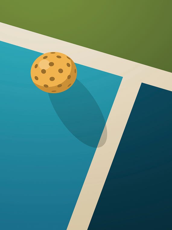 Pickleball Court by Beth Bordelon