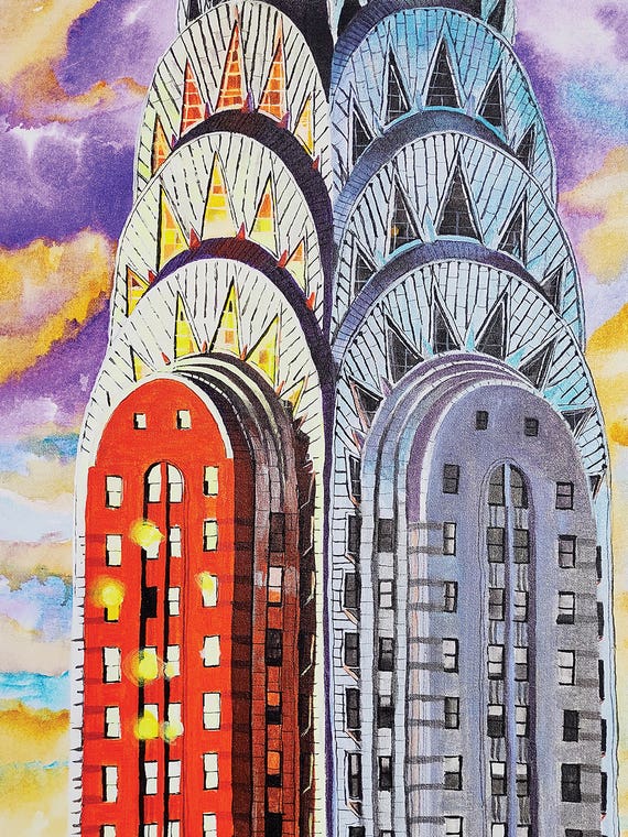 Chrysler Building Facing The Sun by BKArtchitect 