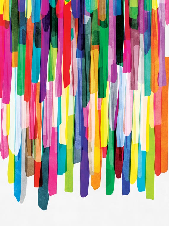 Colorful Stripes IV by Mareike Böhmer