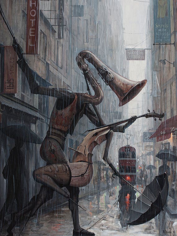 Life Is A Dance In The Rain by Adrian Borda