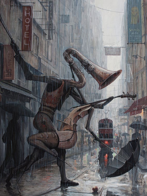 Life Is A Dance In The Rain by Adrian Borda