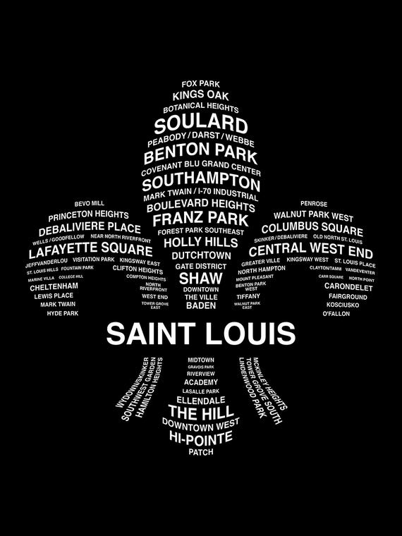 St. Louis Neighborhoods by Benton Park Prints