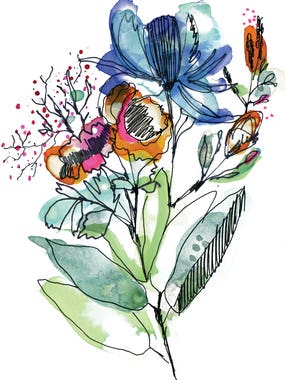 Flower Bouquet by Cayena Blanca