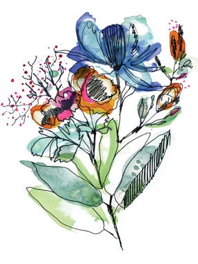 Flower Bouquet by Cayena Blanca 