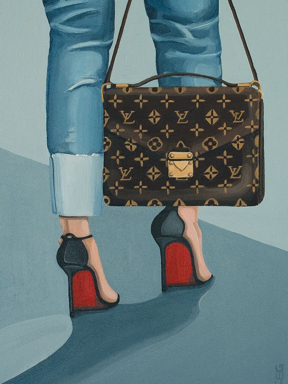 Louis Vuitton Bag And Louboutin Heels by CeCe Guidi