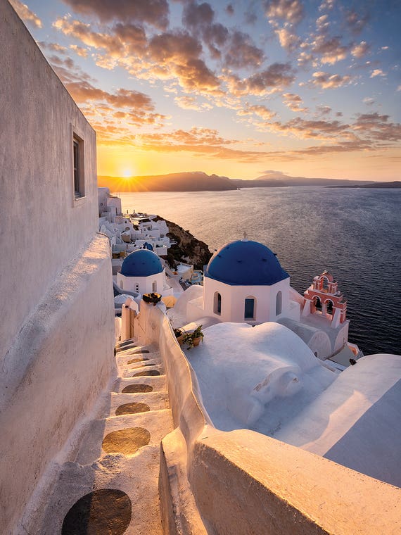 Perfect Sunrise (Santorini, Greece) by Chano Sanchez