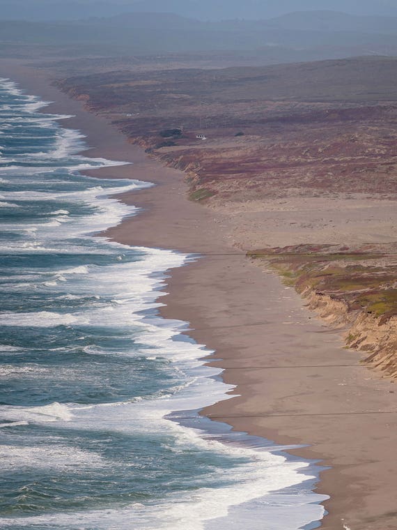 Coastal Landscape With Waves And Dunes by Dmitry Belov