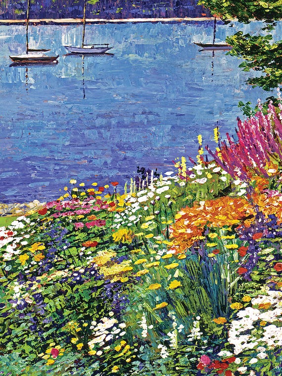 Garden By The Bayshore by David Lloyd Glover