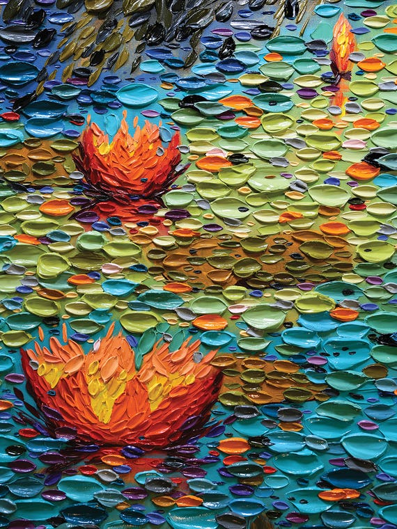 Rainbow Pond  by Dena Tollefson