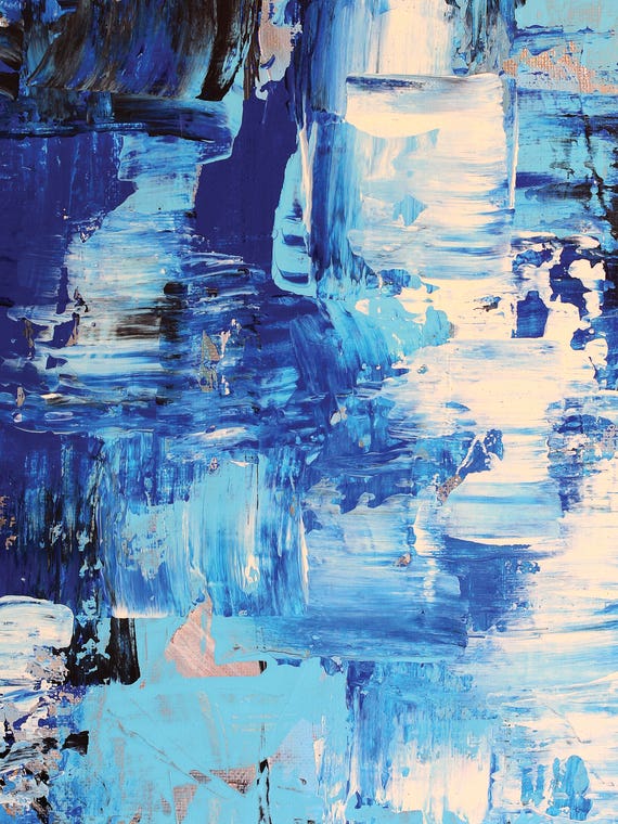 Blue Abstract I by Radiana Christova Christova