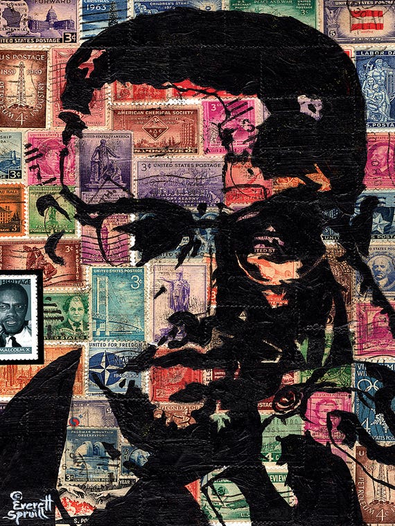 Malcolm X by Everett Spruill