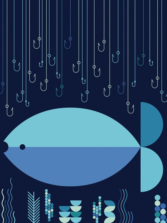 Fish & Hooks by Greg Mably
