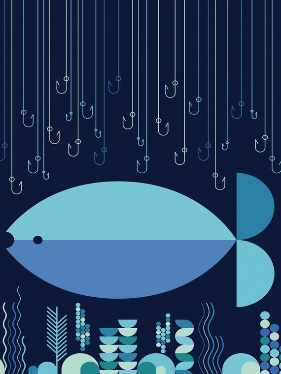 Fish & Hooks by Greg Mably