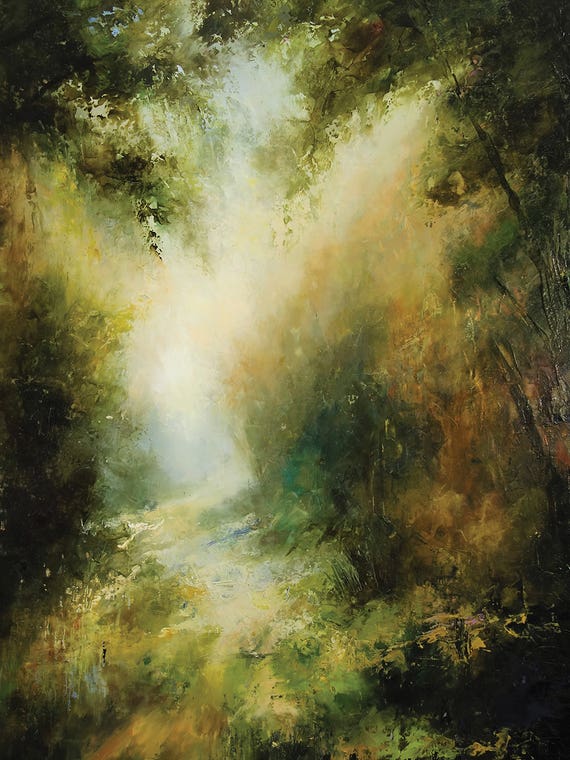 The Heat Of Summer - Light Through The Tree Boughs, Abstract by Hannah Kerwin