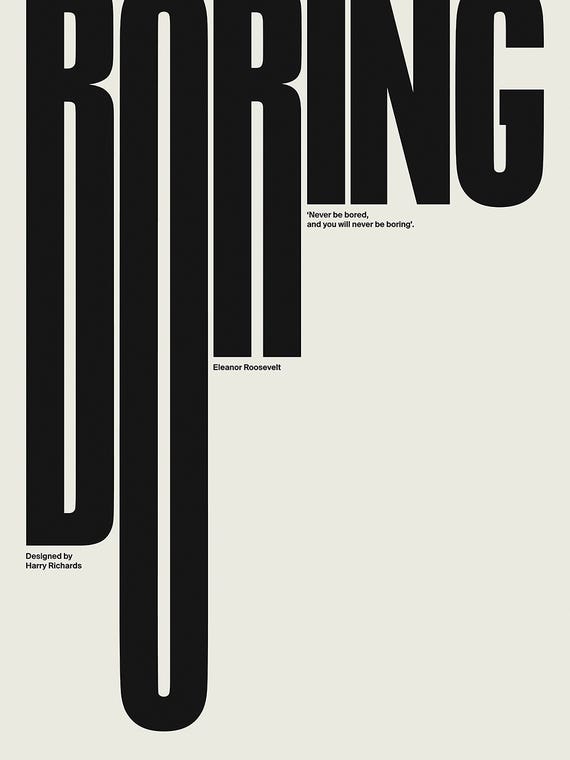 Boring by Harry Richards