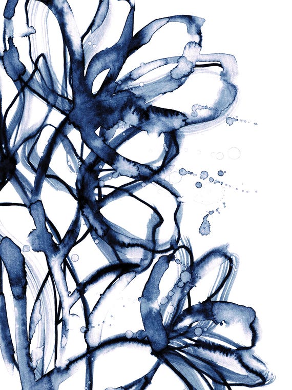 Brushstroke Blooms II by Julia Di Sano