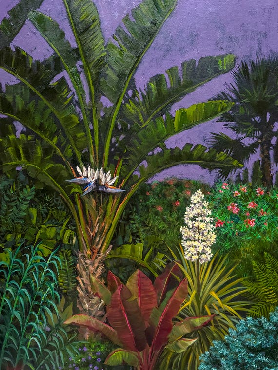 Botanical Gardens At Night by Katia Bellini