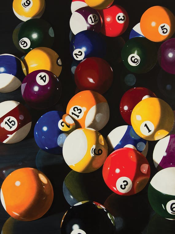 Pool Balls by Karen Budan