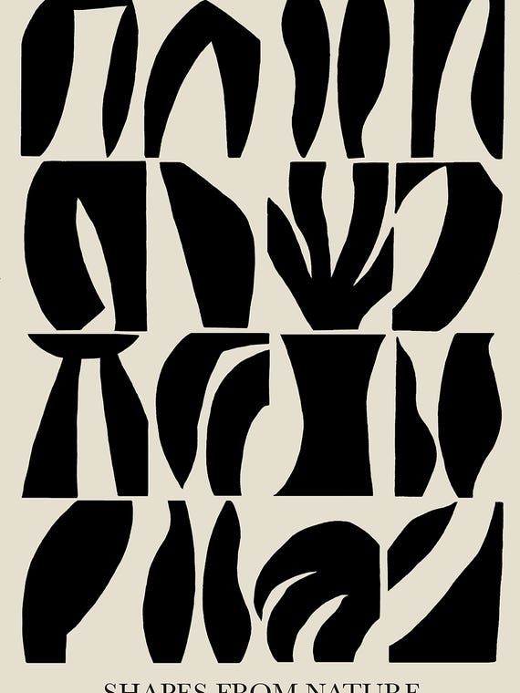 Shapes -Black by Karolina Kling