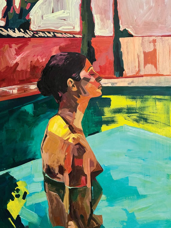 Pool At 6pm by Kseniya Rai