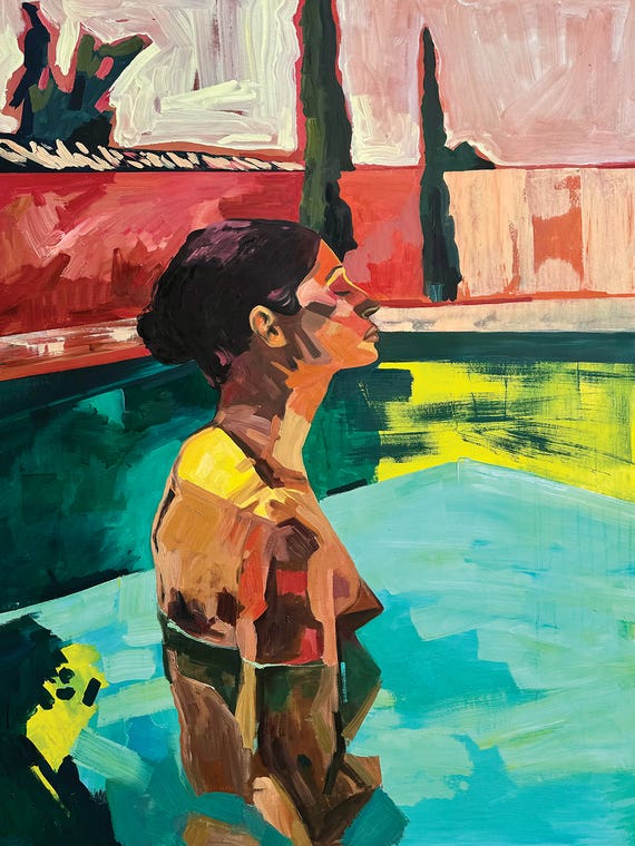 Pool At 6pm by Kseniya Rai