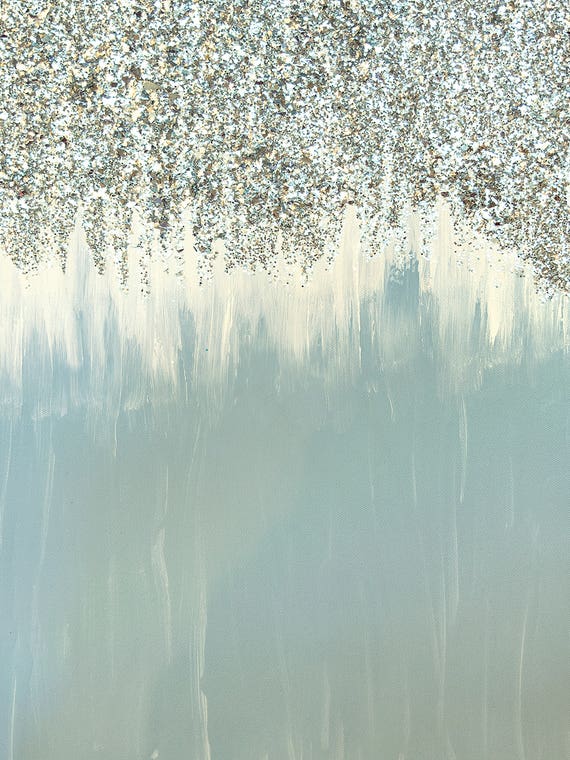 Blue And Silver Shimmer by Amber Lamoreaux