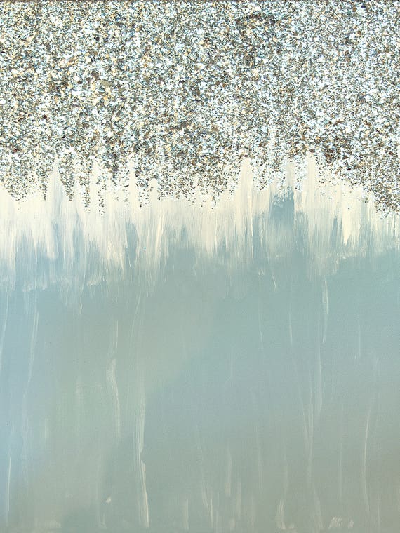 Blue And Silver Shimmer by Amber Lamoreaux