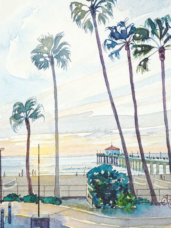 Manhattan Beach Pier by Luisa Millicent