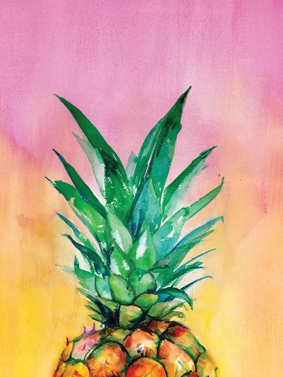 Ombre Pineapple by Christine Lindstrom