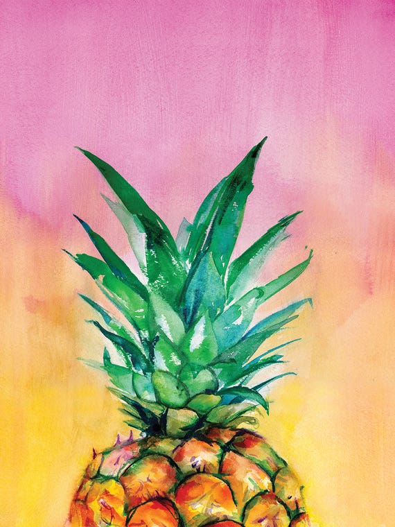 Ombre Pineapple by Christine Lindstrom