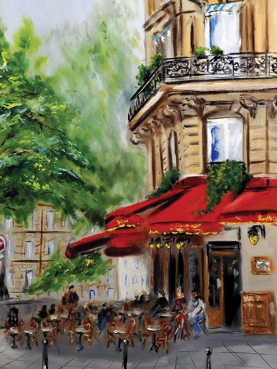 Paris Corner Cafe by Ruslana Levandovska