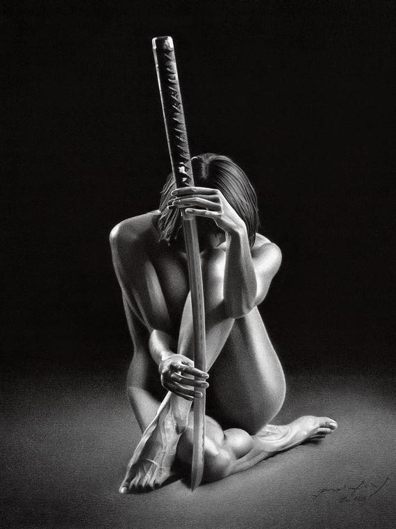 Girl With Katana by Miro Gradinšćak