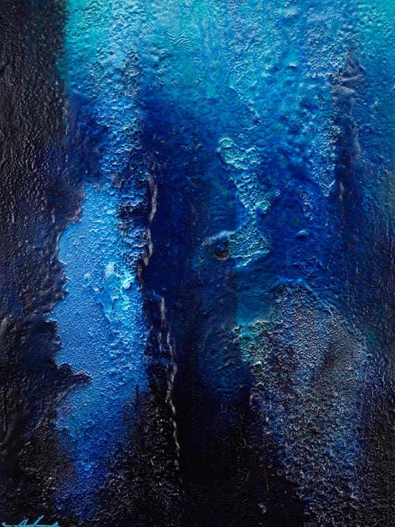 Deep Blue Coral by Michael Goldzweig