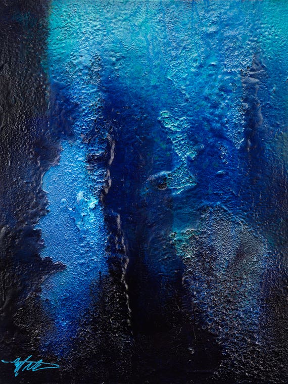 Deep Blue Coral by Michael Goldzweig