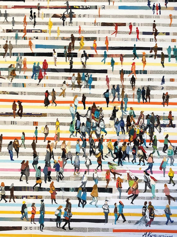 Lines With People by Marina Koutsospyrou