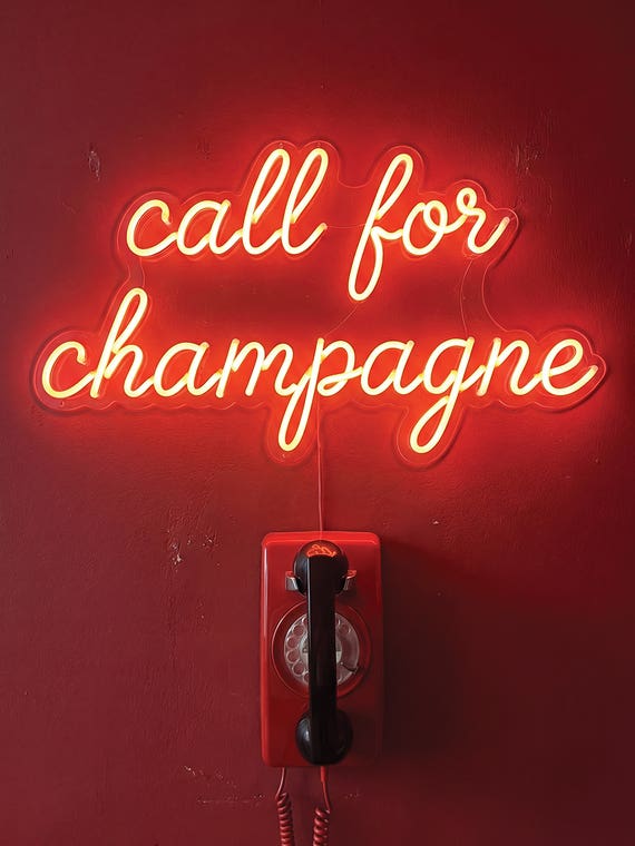Call For Champagne Neon by Andreas Magnusson
