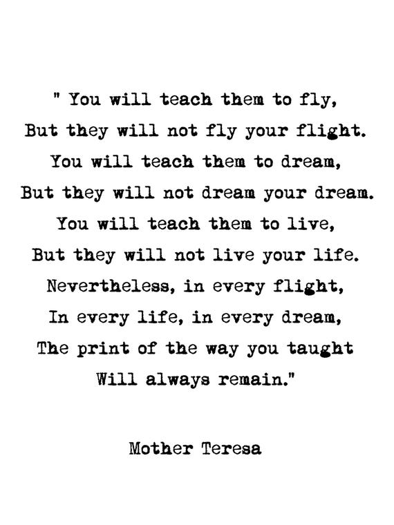 Dream - Mother Theresa Quote by Mambo
