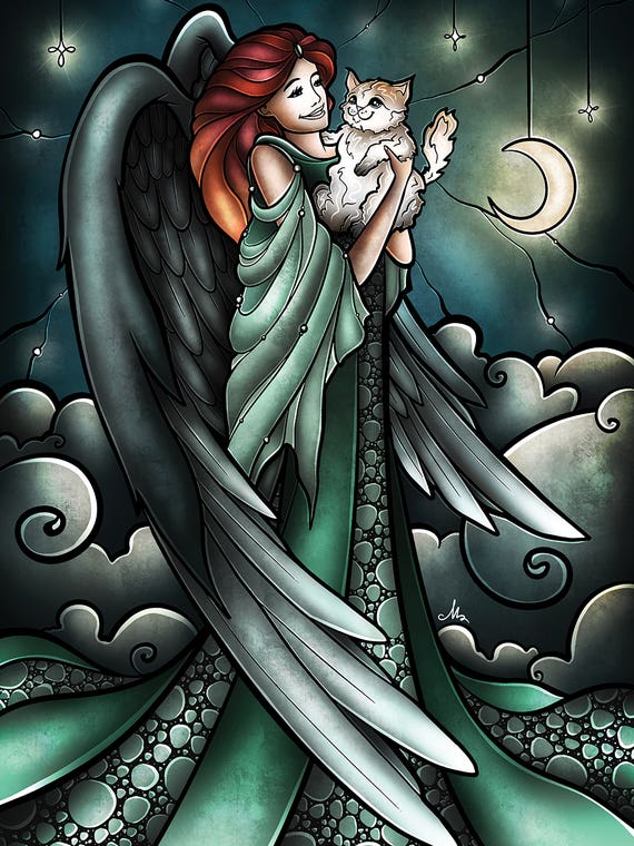 All Cats Do Go To Heaven by Mandie Manzano