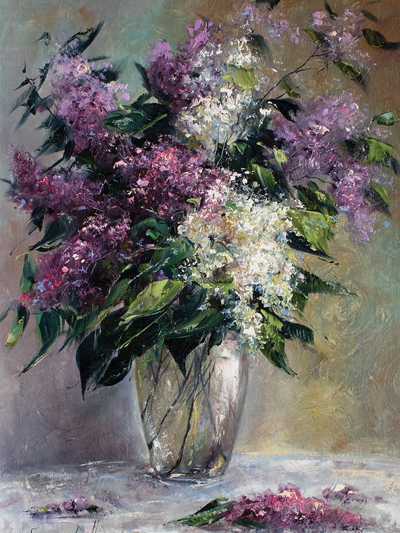 Bouquet Of Lilacs by Natalia Grinchenko