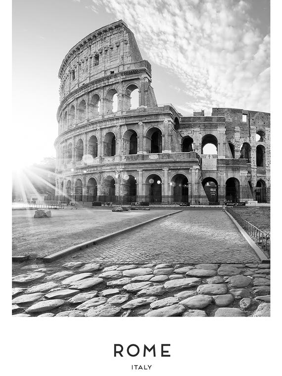 Rome Italy Black And White by Fire Press