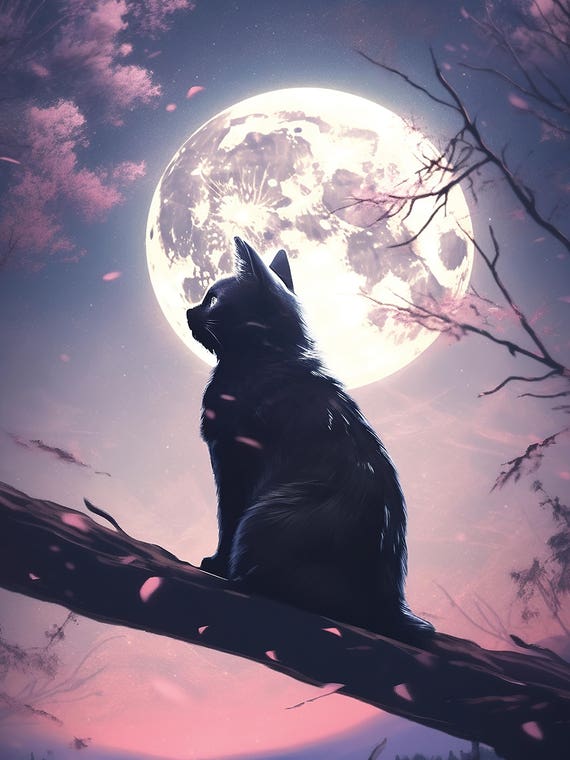 Kitty Moon by 2ToastDesign