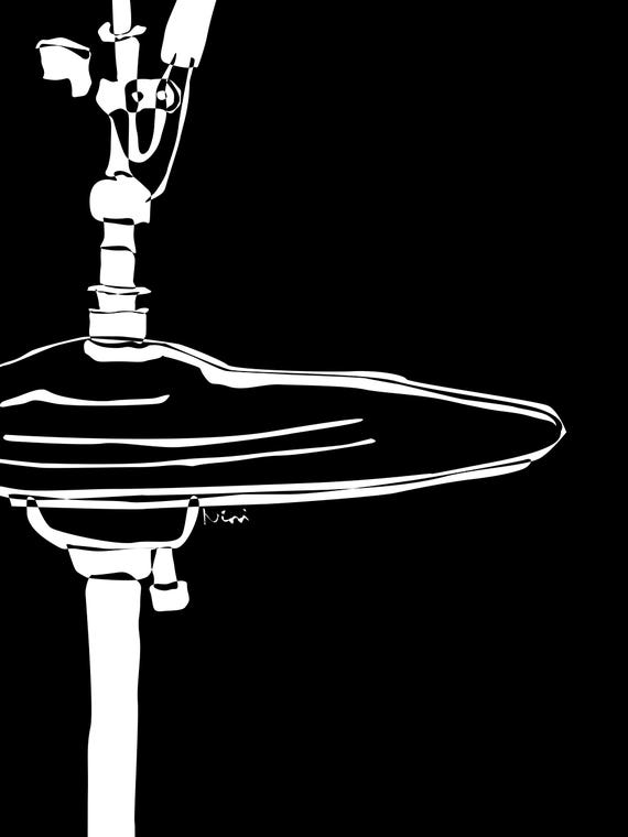 Drum Cymbal Black by Nissi Corona