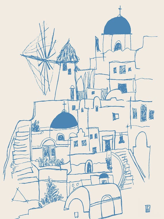 Santorini by Pascale Berkowitz