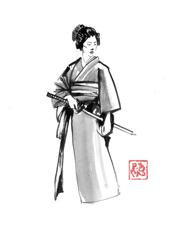 Geisha Samurai by Péchane