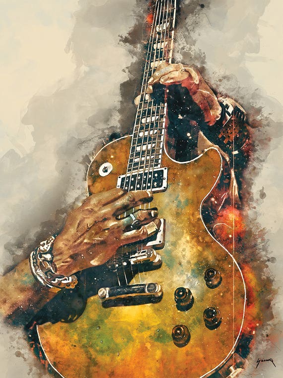Slash's Electric Guitar by Pop Cult Posters
