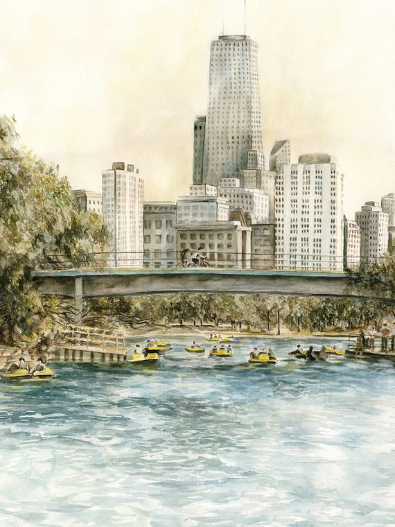 Lincoln Park Lagoon by Paula Nathan