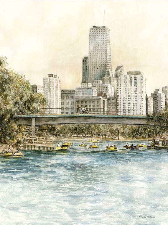 Lincoln Park Lagoon by Paula Nathan