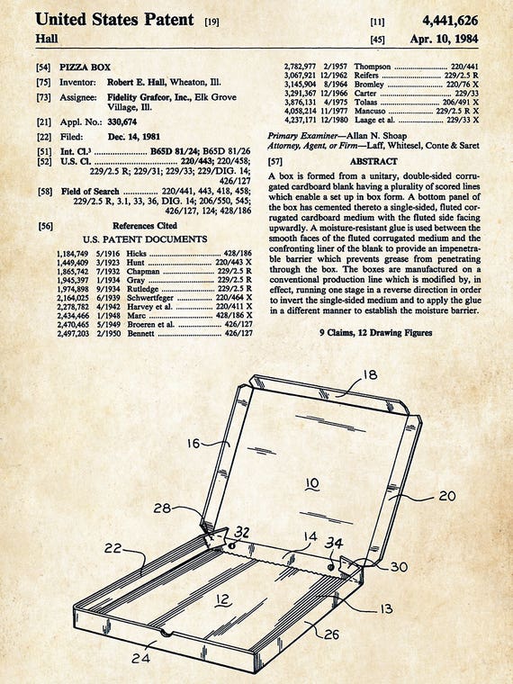 Pizza Box by Patent77