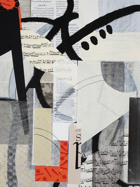 Mixed Media Collage CLVII by RJamescollage