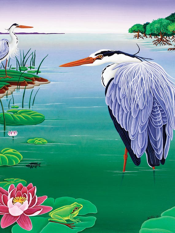 Grey Heron by Raul Del Rio